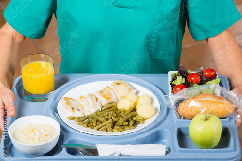 Meal tray of a hospital