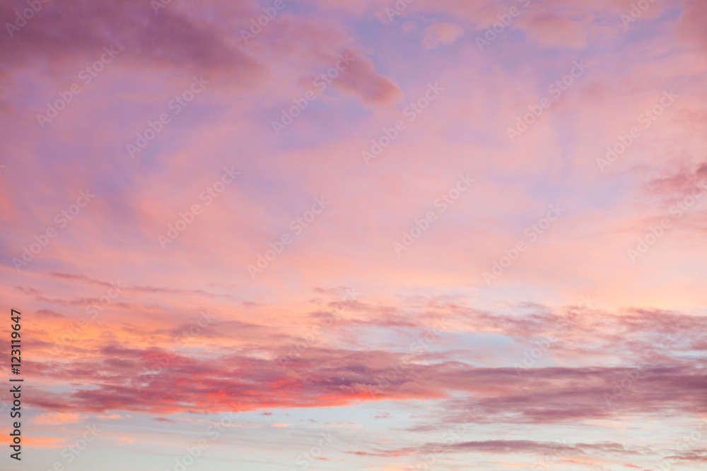 Beautiful colors sunset clouds