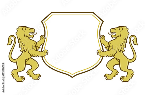 Löwen Wappen Logo