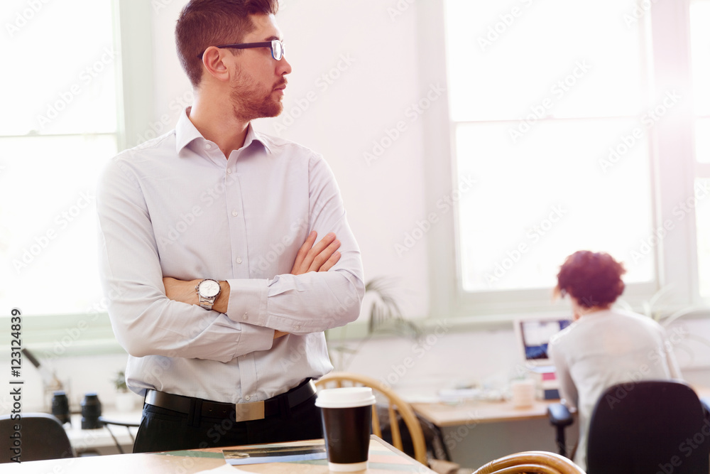 Young man in offfice Young man in offfice