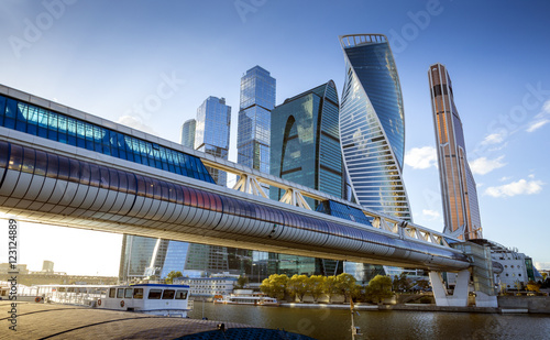 Photography Moscow City International Business Center in Russia