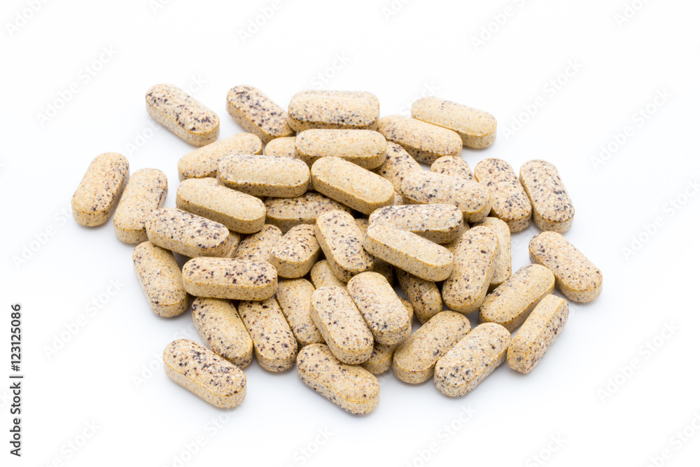 Alternative Medicine. Vitamin capsules. Homeopathic supplement. Alternative Medicine. Vitamin capsules. Homeopathic supplement.