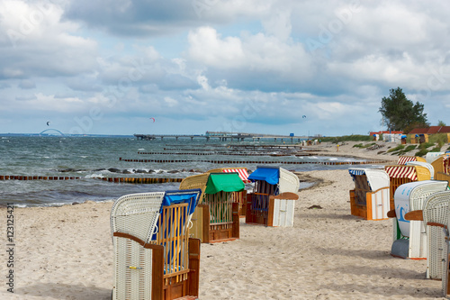 Am Strand in Heiligenhafen an der Ostsee  Schleswig-Holstein