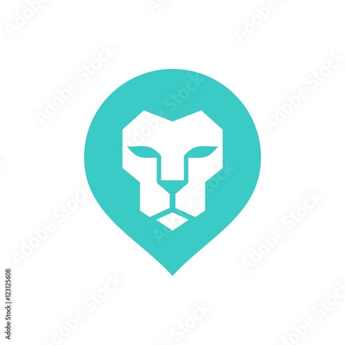 Fototapeta Naklejka Na Ścianę i Meble -  Lion logo vector