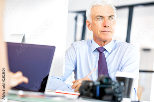 Businessman at the office © Sergey Nivens