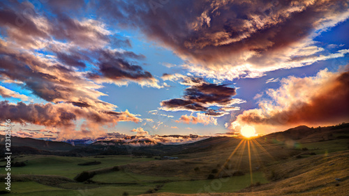 Obraz na plátně Tramonto molisano!