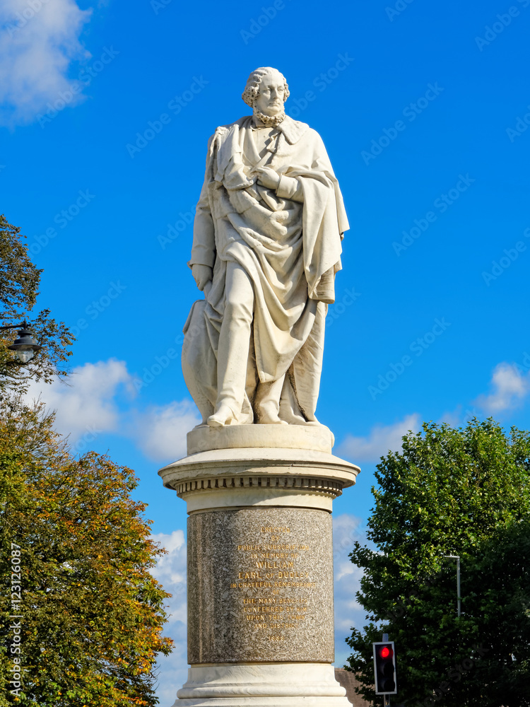 William Ward statue, 1st Earl of Dudley, UK.
