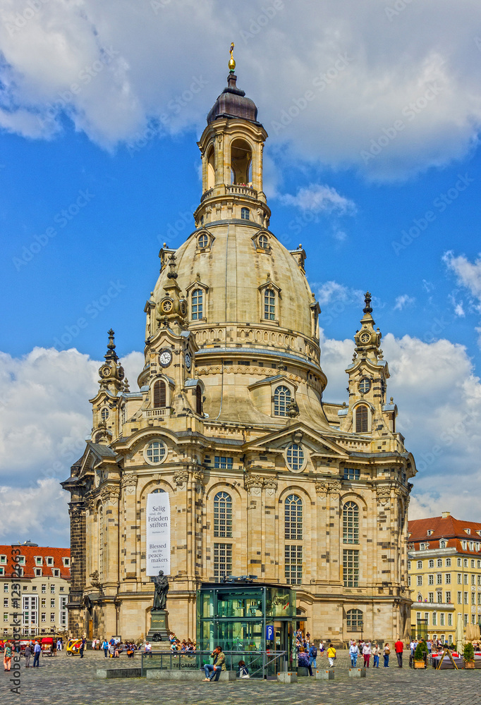 Dresden, Germany. Frauenkirche Cathedral church