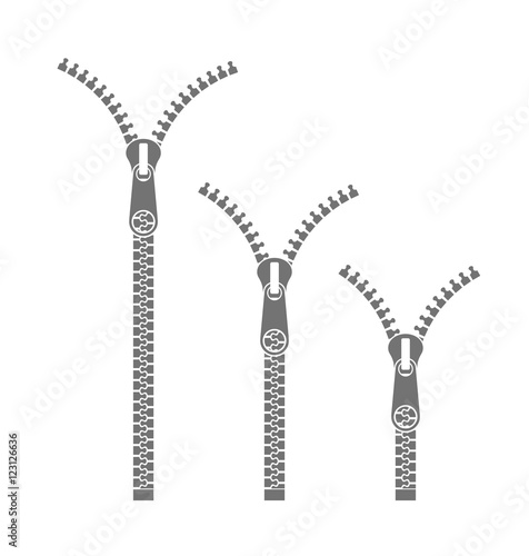 Zipper. Vector illustration