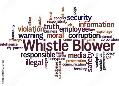 Whistle blower, word cloud concept 9