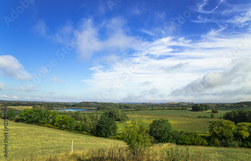 view on an awesome landscape in brandenburg by daylight