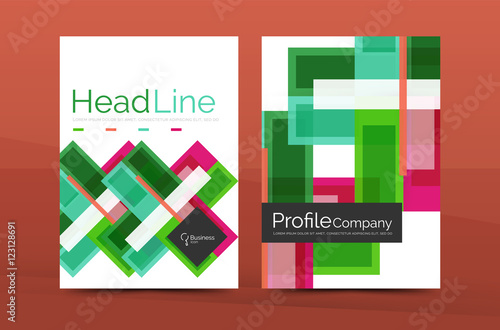 Straight lines geometric business report templates