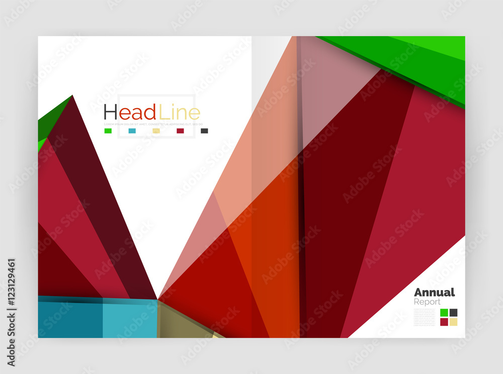 Obraz premium Low poly annual report