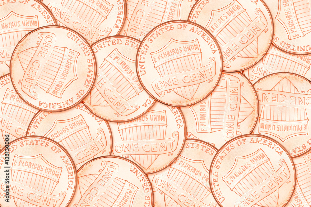 Cent penny background