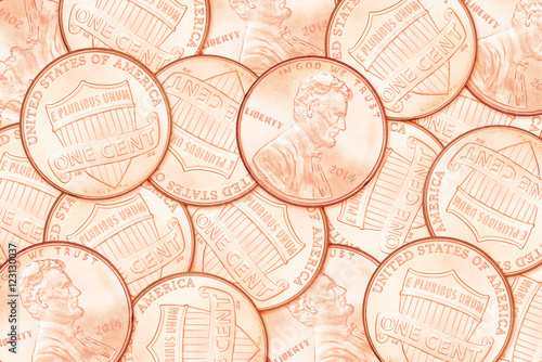 Cent penny background
