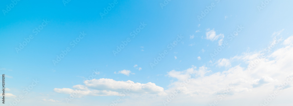 blue sky and small clouds