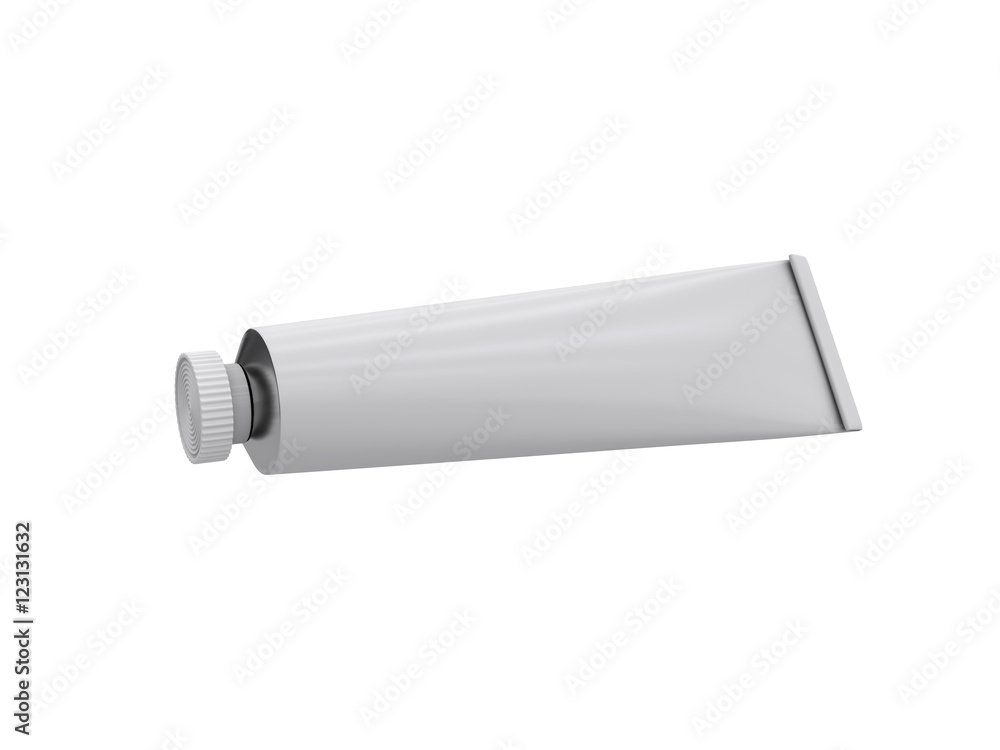 Tube on a white background, 3D rendering Tube on a white background, 3D rendering