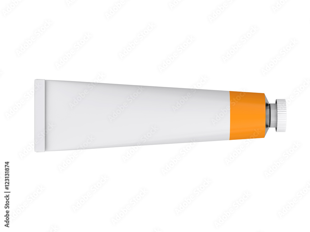 Tube on a white background, 3D rendering Tube on a white background, 3D rendering