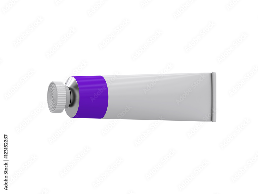 Tube on a white background, 3D rendering Tube on a white background, 3D rendering