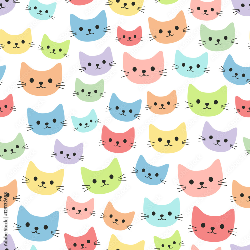Cartoon colorful cats Cartoon colorful cats