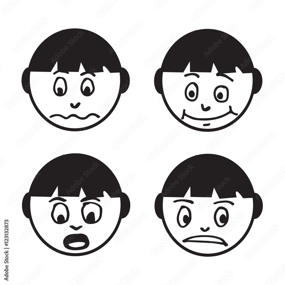 people face emotion icon illustration design people face emotion icon illustration design