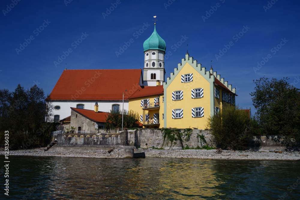 Wasserburg am Bodensee, Halbinsel mit Kirche St. Georg