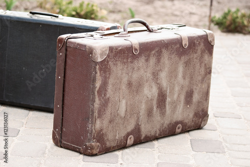 Vászonkép retro suitcase