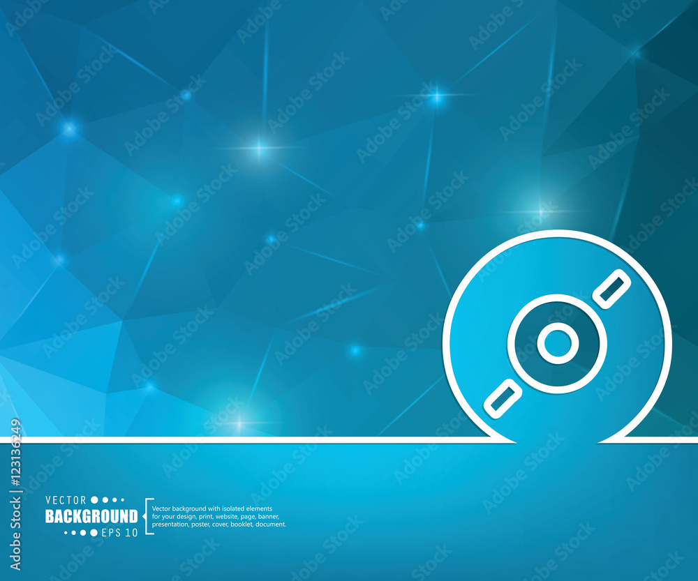 Obraz premium Abstract creative concept vector background. For web and mobile applications, illustration template design, business infographic, brochure, banner, presentation, poster, cover, booklet, document