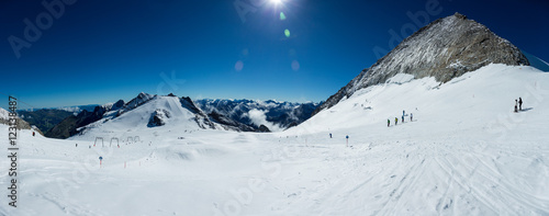 Alpine snow panorama