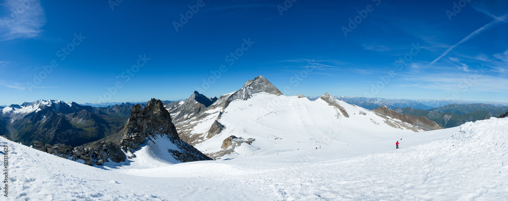 Alpine snow panorama