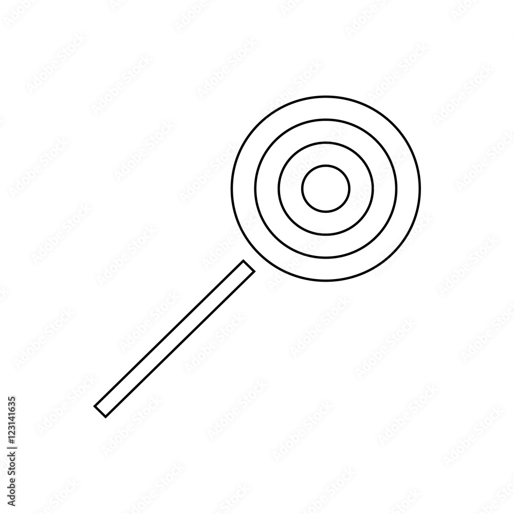 Halloween lollipop icon. Outline illustration of lollipop vector icon for web design Halloween lollipop icon. Outline illustration of lollipop vector icon for web design