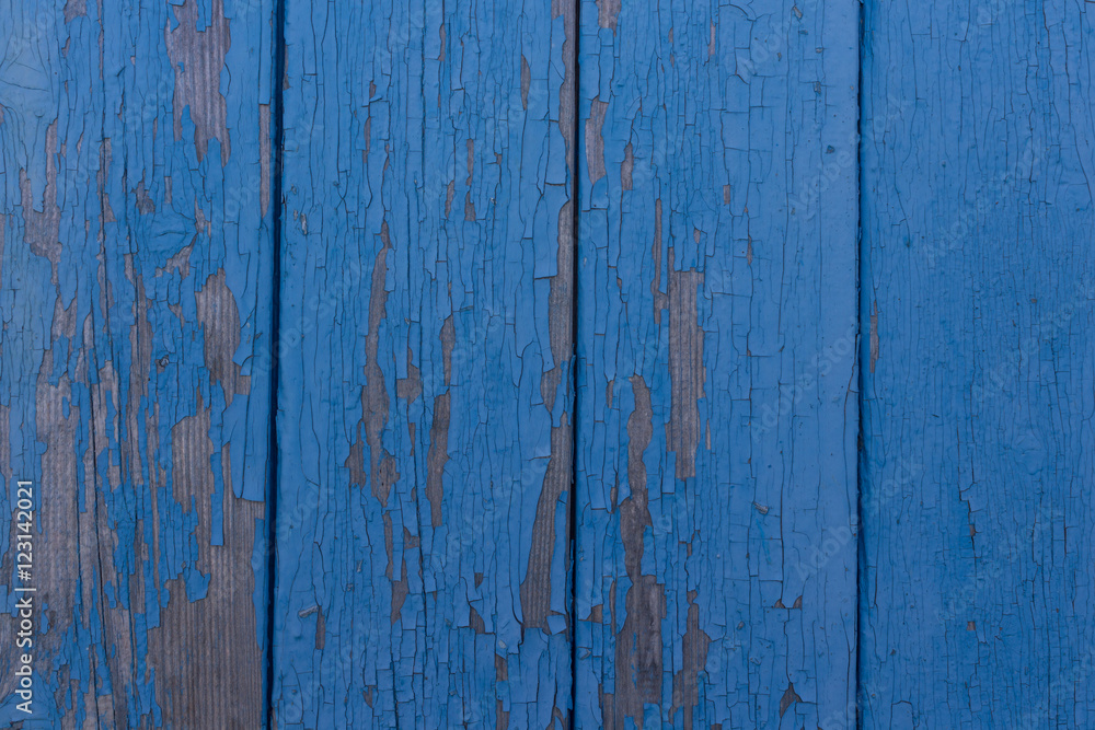 Old blue boards background Old blue boards background