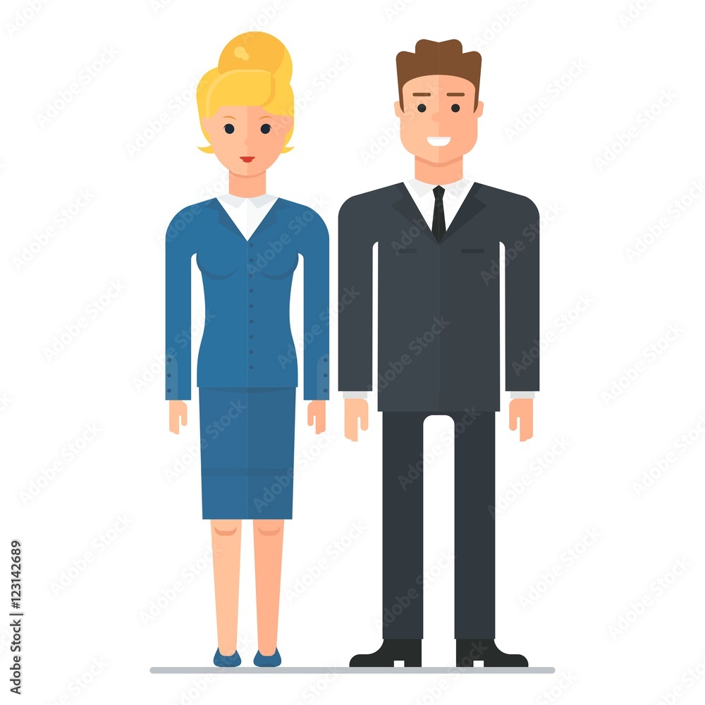 young businessman businesswoman young businessman businesswoman