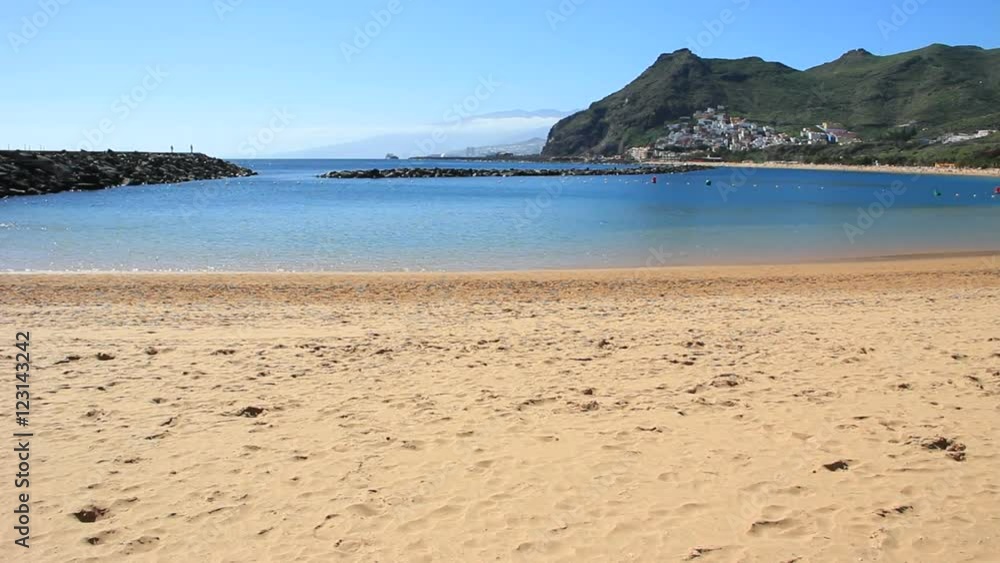 Tropical white sand beach Teresitas located in San Andres near Santa Cruz De Tenerife Tropical white sand beach Teresitas located in San Andres near Santa Cruz De Tenerife