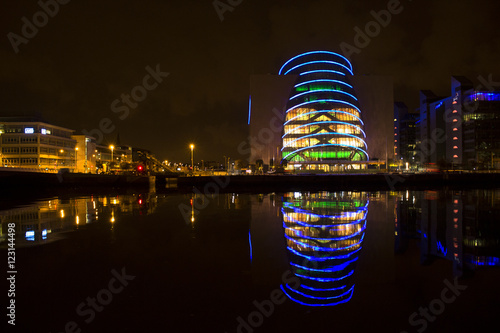 The Convention Centre Dublin at night