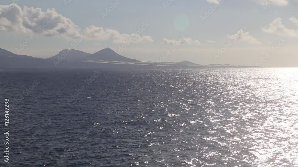 Sailing around Gran Canaria island. Canary islands. Spain Sailing around Gran Canaria island. Canary islands. Spain