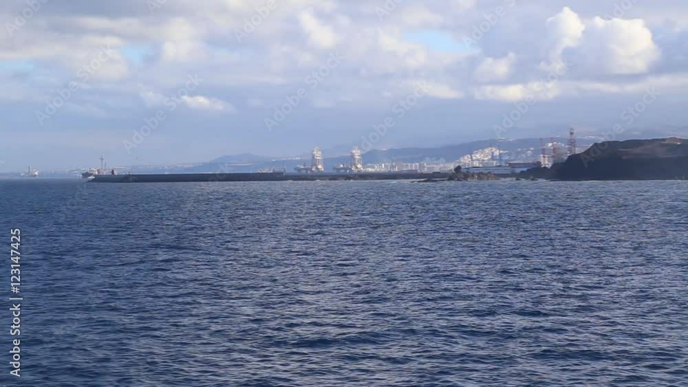 Arriving to Gran Canaria Harbor. Canary islands. Spain Arriving to Gran Canaria Harbor. Canary islands. Spain