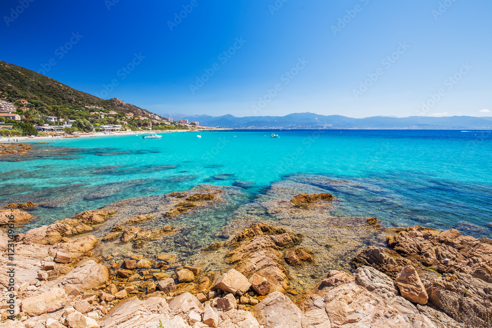 Corsica coastline near Ajaccio, France, Europe.