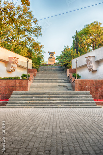 Εκτύπωση καμβά Scenic staircase to the Monument to Alexander Kazarsky, Sevastop