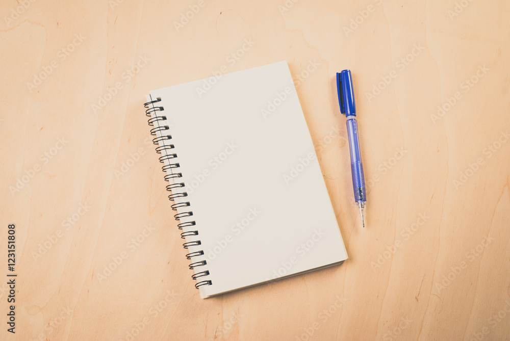 blank pages white paper notebook at office Desk , blank pages white paper notebook at office Desk ,