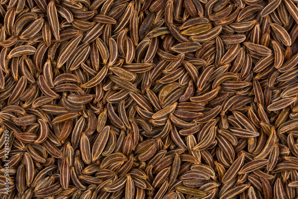Close up caraway seeds Close up caraway seeds