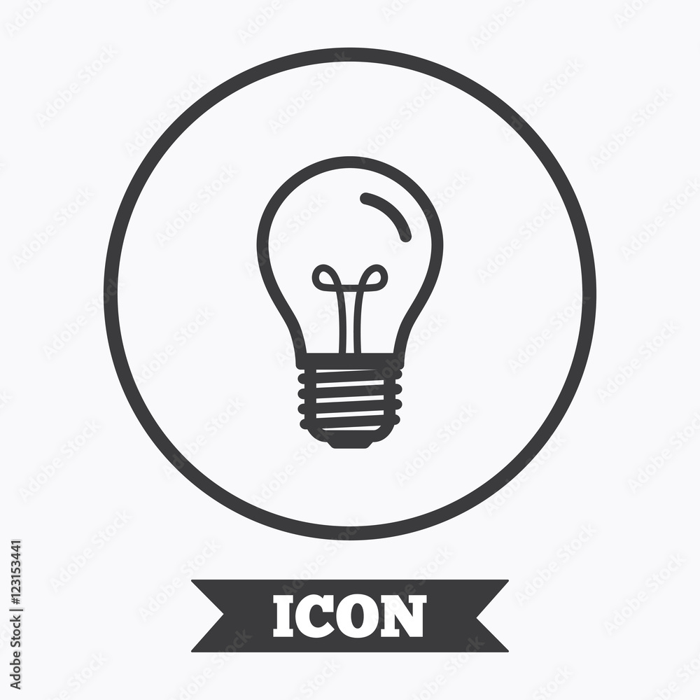Light bulb icon. Lamp E27 screw socket symbol. Light bulb icon. Lamp E27 screw socket symbol.
