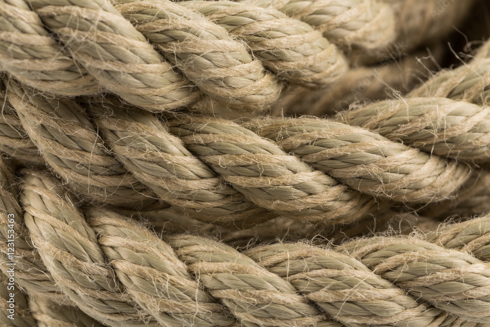 Old rope close up