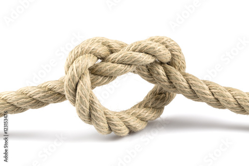 heart shape knot of rope