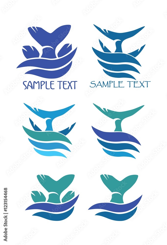 Obraz premium logo fish