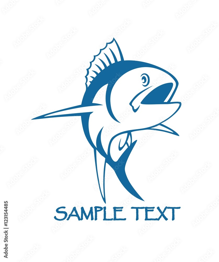 Obraz premium Shown tuna logo
