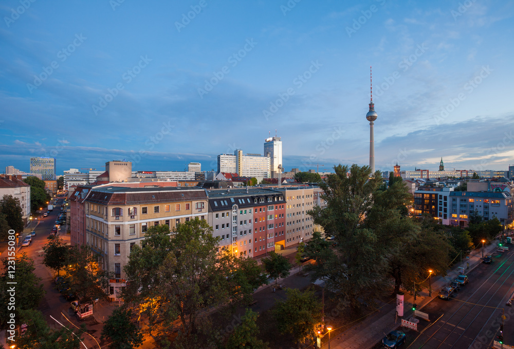 Obraz premium View over Berlin Alexanderplatz