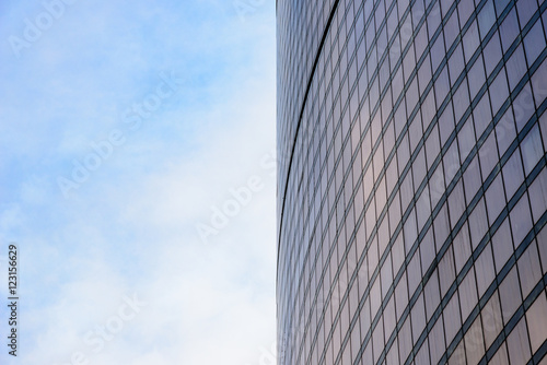 Detail of the windows of the skyscrapers in Moscow downtown 