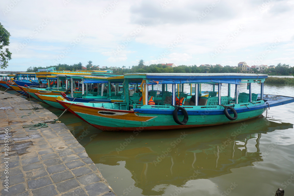 Tourist boats in Vietnam Tourist boats in Vietnam