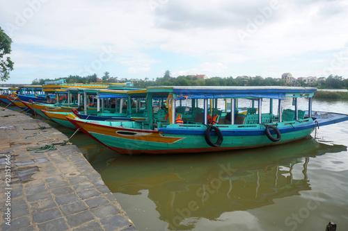 Tourist boats in Vietnam